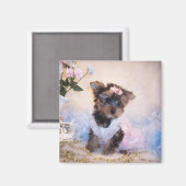 Yorkie Magnet Magneet (Voorkant / Achterkant)