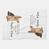 Yorkie mama Kitchen Towel Theedoek (Horizontaal)