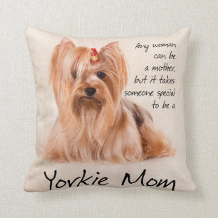 Yorkie mama Pillow Kussen