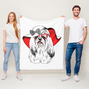 Yorkie Mode Shoot Fleece Deken