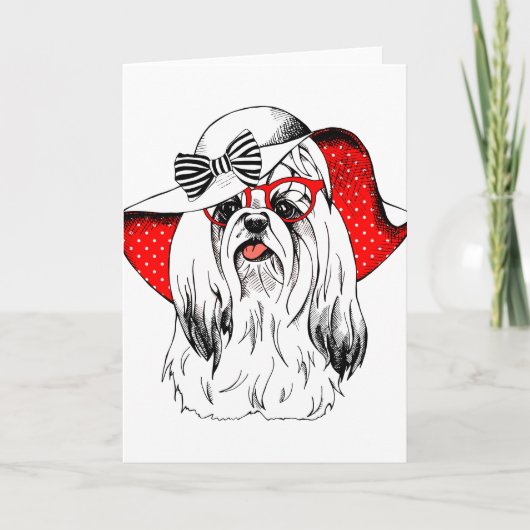 Yorkie Mode Shoot Kaart (Voorkant)