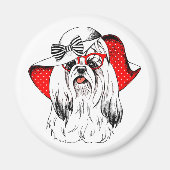 Yorkie Mode Shoot Magneet (Voorkant)