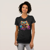 Yorkie Moeder Hond Zonnebril T-shirt (Voorkant volledig)