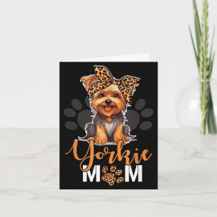 Yorkie moeder yorkshire luipaard hondenliefhebbers kaart