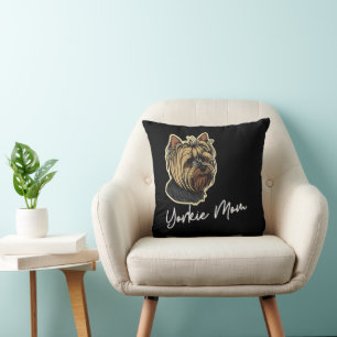 Yorkie Mom 16x16 Kussen