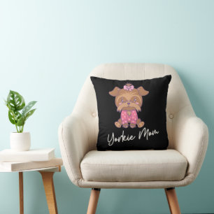 Yorkie Mom 2 16x16 Kussen