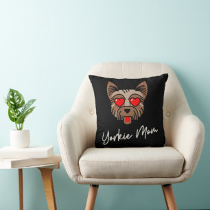 Yorkie Mom 3 16x16 Kussen