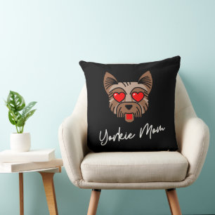 Yorkie Mom 3 20x20 Sierkussen