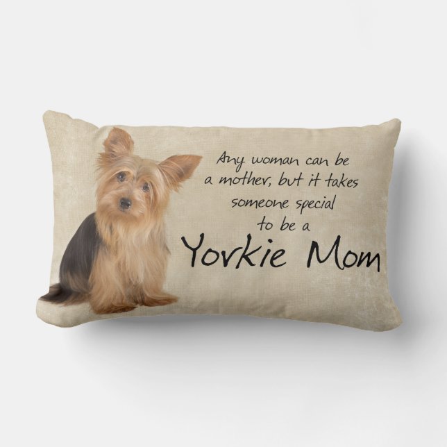 Yorkie Mom Pillow Kussen (Voorkant)