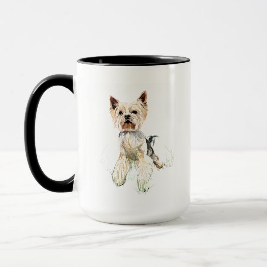 Yorkie Mug – Yorkshire Terrier, Tasse de Café Chie (Gauche)