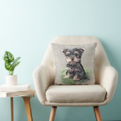 Yorkie, Natuur Kussen (Stoel)