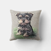 Yorkie, Natuur Kussen (Achterkant)