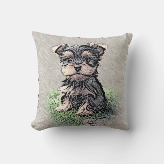 Yorkie, Natuur Kussen (Voorkant)