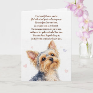 Yorkie of Yorkshire Terrier Hond Sympathie Kaart