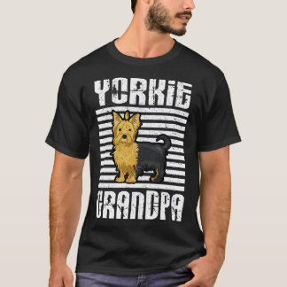Yorkie Opa Trotse Honden T-shirt