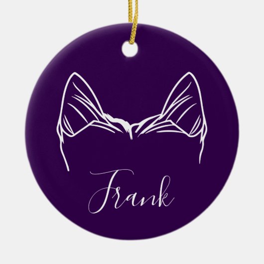 Yorkie Ornament (Om Logo) (Voorkant)