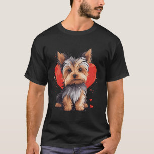 Yorkie Owner Mom Dad Yorkshire Terrier Hondenliefh T-shirt