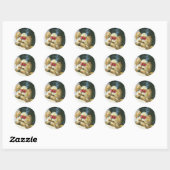 Yorkie Peek a Boo Stickers Yorkshire Terrier (Feuille)