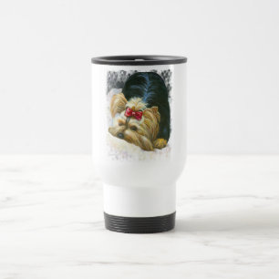 Yorkie Peek a Boo Travel Mug Reisbeker