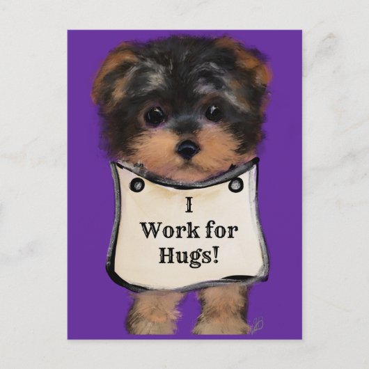 Yorkie Poo Briefkaart (Voorkant)