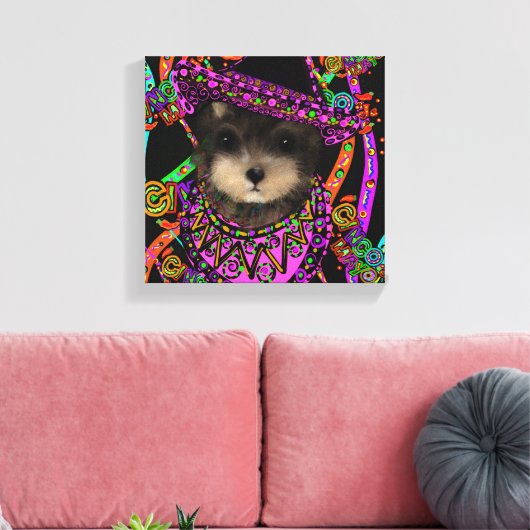 Yorkie Poo Canvas Afdruk (Insitu (Woonkamer))