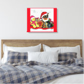 YORKIE POO CANVAS AFDRUK (Insitu (Slaapkamer))
