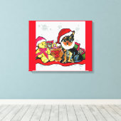 YORKIE POO CANVAS AFDRUK (Insitu (Houten vloer))