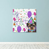 Yorkie Poo Canvas Afdruk (Insitu (Houten vloer))