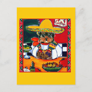 Yorkie Poo Cinco de Mayo Briefkaart