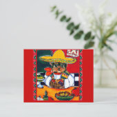 Yorkie Poo Cinco de Mayo Briefkaart (Staand voorkant)