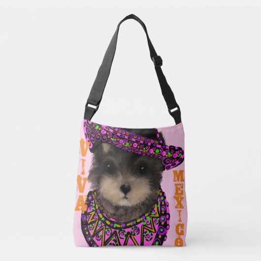 Yorkie Poo Crossbody Tas (Voorkant)
