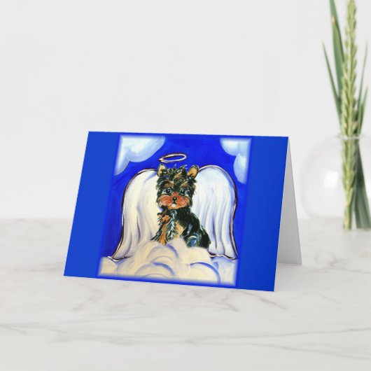Yorkie Poo Engel Kaart (Voorkant)