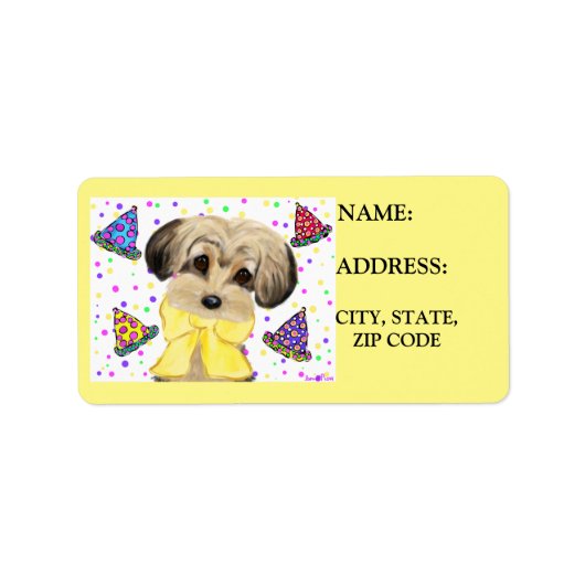 YORKIE POO ETIKET (Voorkant)
