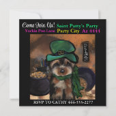 Yorkie Poo Feestje  Kaart (Voorkant)