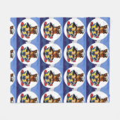 Yorkie Poo Fleece Deken (Voorkant (Horizontaal))