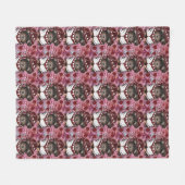 Yorkie Poo Fleece Deken (Voorkant (Horizontaal))