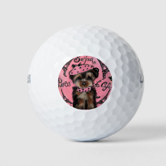 YORKIE POO GOLFBALLEN (Voorkant)