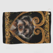 Yorkie Poo Golfhanddoek (Horizontaal)