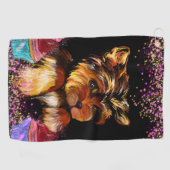 Yorkie Poo Golfhanddoek (Horizontaal)