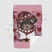 Yorkie Poo Golfhanddoek (Insitu)