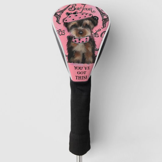 YORKIE POO GOLFHEADCOVER (Voorkant)