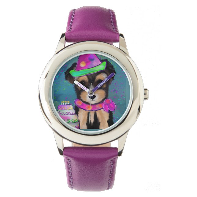 Yorkie Poo Horloge (Voorkant)