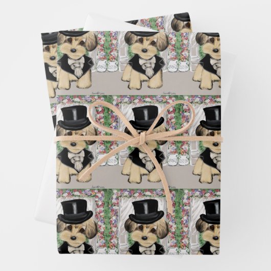 YORKIE POO INPAKPAPIER VEL (In situ)