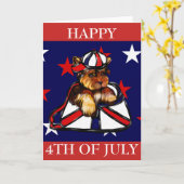 Yorkie Poo Kaart (Gele Bloem)