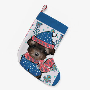 Yorkie Poo Kleine Kerstsok