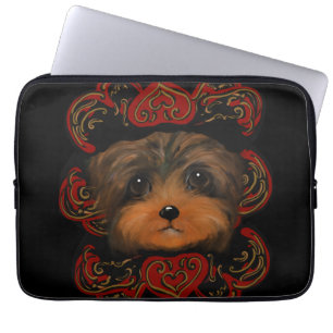 YORKIE POO LAPTOP SLEEVE