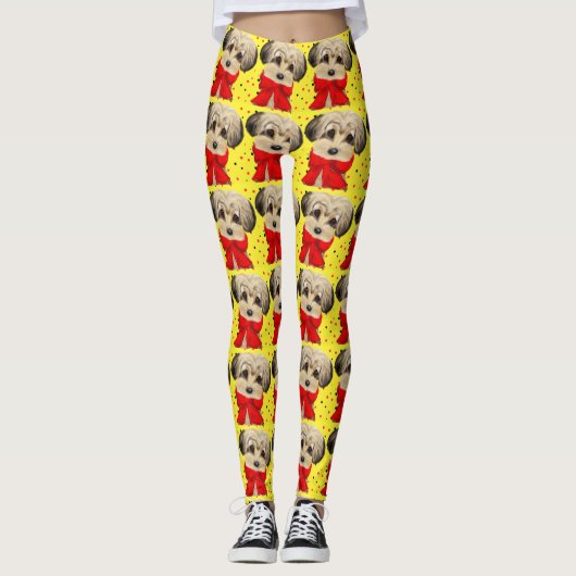 Yorkie Poo Leggings (Voorkant)