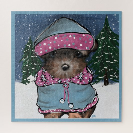 Yorkie Poo Legpuzzel (Verticaal)