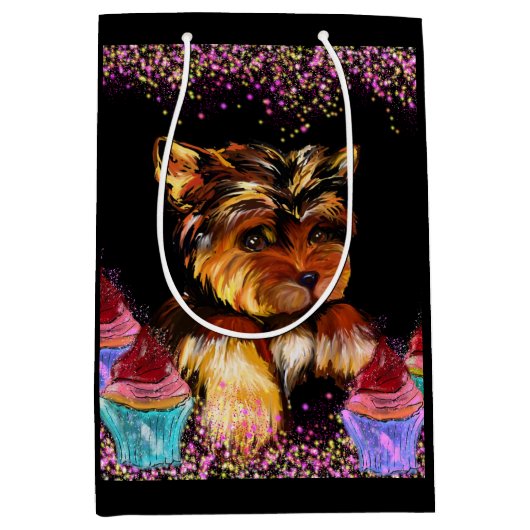 Yorkie Poo Medium Cadeauzakje (Voorkant)