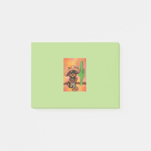 Yorkie poo mexico post-it® notes (Voorkant)